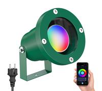 Foco de jardín DUK para exterior IP65 enchufe verde incl. Smart Home RGBW GU10 [EEK: F]