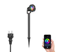 Foco de jardín DUK pincho de suelo negro para exterior aluminio IP65 incl. [EEK: F]