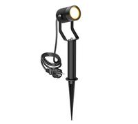 Foco de jardín SHINGA con pincho de suelo y base de 15 cm para exterior Enchufe