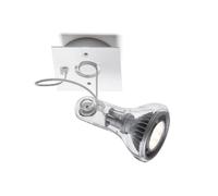 Foco de pared MARSET Atlas, 2700 K, Ø 11 cm, transparente