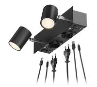 Foco de pared WAIKA 2 enchufes USB-C USB-A incl. lámparas LED GU10 c/u [EEK: E]