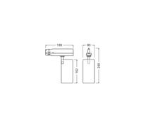 Foco de pista TR SP XR DA V 30W 930 24DEG WT 4099854616549