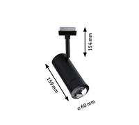 Paulmann URail Foco LED para riel ZB Spot Tarie RGBW (5,5 W, 6 x 16,05 cm, Negro) + Garantía BAUHAUS 5 años