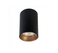 wonderlamp Foco-plafón de superfice estilo Minimalista - Basic II para Salón, Dormitorio, Cocina, Negro, Bombilla Gu10