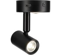 Foco de superficie haba felino con puerto de carga usb-c