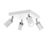Foco de Techo Blanco 4-flammig GU10 Metal Ajustable Moderno Focos Evie