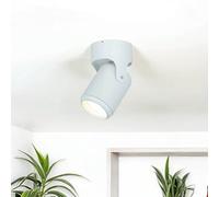 Foco de techo blanco GU10 Ø 76 mm H: 128 mm pequeño foco orientable de superficie de techo foco de superficie de techo salón lámpara de techo cocina