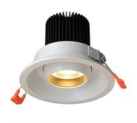 Foco de Techo Empotrado de 7 W, Foco LED Empotrado de Aluminio, focos Planos Resistentes al Fuego, iluminación de Techo para decoración de Interiores, iluminación LED de bajo Consumo, lámpara de
