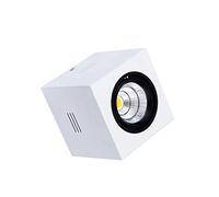 Foco de Techo LED Cuadrado Blanco de 15 W y 20 W, Montaje en Superficie, antideslumbrante, ángulo Ajustable, Comercial, Panel Plano, Foco Decorativo para Sala de Estar, luz cálida de 20 W.