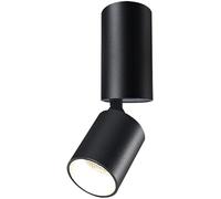 Foco de techo LED de 10 W para interiores, luz de techo retráctil y ajustable 360°, downlight de techo con iluminación COB de montaje expuesto, lámpara de pared de aluminio/lámpara de pared giratoria