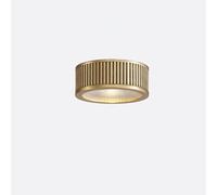 Foco de Techo LED nórdico de Cobre de 3 W, 5 W, 7 W y 9 W. Lámpara empotrada de Acento para Pasillo, guardarropa, Cocina, Sala de Estar, Techo pequeño, luz cálida de 3000 K a 9 W.