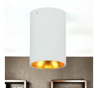 Foco de Techo Metal Adorno Ø 9,5CM Pequeño Blanco Cobre - Dorado GU10 Lámpara,