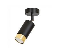 Foco de techo orientable mura negro/oro marca wonderlamp