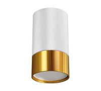 Foco de Techo Oro Blanco GU10 Ø 5,5CM H:10CM Pequeño Aluminio Adorno Lámpara