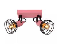 Foco De Techo Para Niños Flexible Rosa 24,5 Cm E27 Luminaire De 3 Fuegos