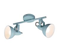 Foco de techo Plafón Focos de techo Giratorios 40W 2x E14 Mint Metal