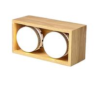 Foco de Techo Rectangular nórdico para Interiores, luz LED de 5 W y 9 W para Montaje en Pared, de Madera Maciza, para cafetería, Bar, cibercafé, con Rejilla de Techo de Troncos japoneses, Ilumina