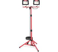 Foco de Trabajo 120W, HYCHIKA Foco de Construcción con 2x60W, 14000LM, Foco LED para Obras con Trípode Telescópico