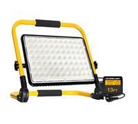 Foco de Trabajo LED 200W,20000LM Foco LED Portátil con Cable de 4M 6500K Luz Blanca de Construcción, Exteriores Impermeable IP66 Soporte plegable para Obra, Taller, Garaje