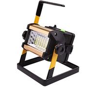 Foco de Trabajo LED Recargable de 50 W, portátil, para Exteriores, IP65, Resistente al Agua, con luz de Emergencia de Destello Rojo y Azul, 1000 lúmenes, 6500 K, Ideal para Garaje,