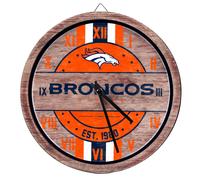FOCO Denver Broncos NFL Reloj de pared de barril
