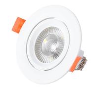 Foco Downlight Circular LED 7W 600Lm 4200ºK 38º 40.000H [HO-IN-DL7W-W] | Greenice