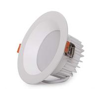 Foco Downlight Circular LED 9W 1260Lm 6000ºK Anti-Deslumbrante UGR19 40.000H [HO-DL-AD-9W-CW] | Greenice