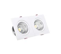 LEDKIA LIGHTING Foco Downlight LED 10W Rectangular Madison Corte 165x75 mm 3000K Blanco Cálido