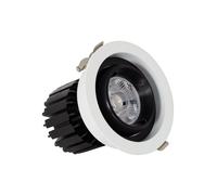 Foco Downlight LED 12W COB Direccionable 360º Circular Corte Ø 100 mm CRI90
