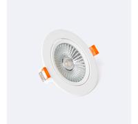 LEDKIA LIGHTING Foco Downlight LED 15W COB Superslim Direccionable Circular Blanco Corte Ø100 mm CRI90 Expert Color No Flicker 4000K Blanco Neutro