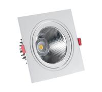 LEDKIA LIGHTING Foco Downlight LED 15W Cuadrado Madison Corte Ø 115 mm 3000K Blanco Cálido