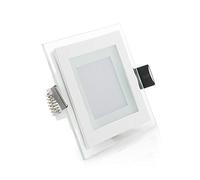 Foco Downlight LED 6W 600Lm 6000ºK Cuadrado Cristal 40.000H [GR-MB02-6W-CW] | Greenice