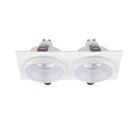 Foco Empotrable Acero 2-flammig Blanco GU10 Simple L: 17,5 CM Reflector