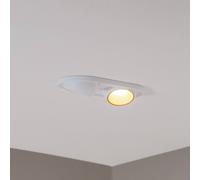 Foco empotrable Bega LED Studio Line, blanco/latón, 2 luces.