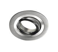 wonderlamp 1 Unidad Foco empotrable Classic Redondo con Portalámparas GU10, Ángulo basculación 30°, 230V, Diametro 9.3 x 2.5 cm, Aluminio