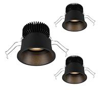 Foco empotrable COB de 3 Pulgadas con ángulo Ajustable de 30°, 3 Unidades, luz de Techo Tipo Globo Ocular, 7 W/10 W, luz Diurna, tamaño de Corte: 75 mm, 7 W, 3000 K.