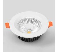 Foco empotrable COB de 5/7/10/12/15/18/24W, selección de Color (3000K/ 4000K/ 6000K), luz diurna for interiores(10W,6000K White light)