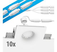 Foco empotrable de escayola GIDS DIY incl. lámpara GU10 450lm blanco cálido
