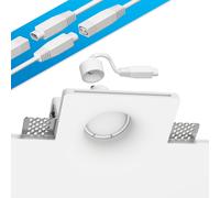 Foco empotrable de escayola GIDS DIY incl. lámpara GU10 450lm blanco cálido