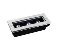 Foco empotrable de Pared LED para Exterior, bajo Voltaje, IP66, Resistente al Agua, Tira Larga, para jardín, terraza, Camino, Plaza, Pasarela, iluminación de Paisaje (cálido, CA 12).