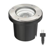 ledscom.de Foco empotrable de suelo BOS para exteriores orientable redondo de acero inoxidable IP67 150mm Ø incl. lámpara LED 5,38W 524lm blanco