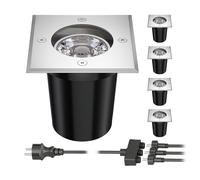 Foco empotrable de suelo REJA para exterior acero inoxidable angular IP67 in