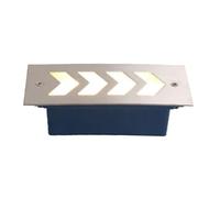 Foco Empotrable De Suelo Ronda, Lámpara Rectangular De Exterior De 3 W Para Escalones, Resistente Al Agua IP65, Ideal Para Enterrar En Jardines, Paredes, Escaleras, Esquinas Y Patios(Warm White,B)