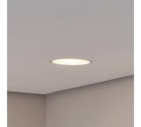 Foco empotrable de techo Bega LED Studio Line, blanco/aluminio, fundición