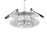 Foco empotrable de techo LED, 3W proyector empotrado accesorio de iluminación pantalla de cristal decoración del hogar apertura 5-8 cm (Vistoso)