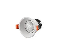 Foco Empotrable Led de 10 W para Techo - Panel Redondo Negro Y - Lámpara de Pared Resistente Al Fuego - Lámparas Impermeables para Baño Y Cocina - Lámpara de Pared de Lujo/Luz Blanca