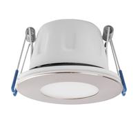 Foco empotrable LED MEGAMAN Tego Slim, 4000 K, níquel, IP65