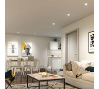 Foco empotrable LED Paulmann Coin Base, blanco, Set de 3 RGBW ZigBee