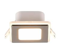 Foco empotrable Nimbus (Cromo, L x An x Al: 8,5 x 8,5 x 3,9 cm, Blanco cálido)