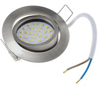 Foco empotrable Plano-32dim acero inoxidable LED cálido 420lm